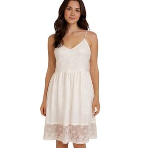 Libby Edelman White Lace Midi Dress Size Large